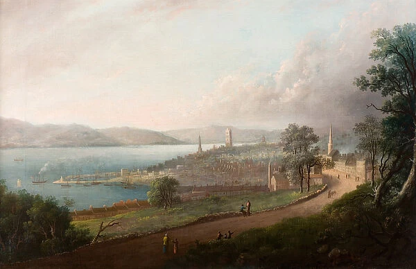 Dundee from Princes Street, c. 1823-24 (oil on canvas)