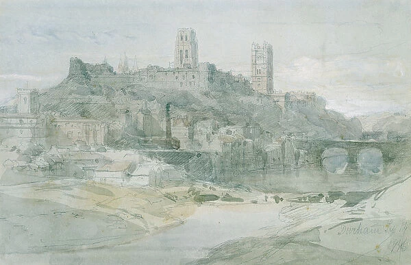 Durham, 1836 (pencil, w  /  c and wash on paper)