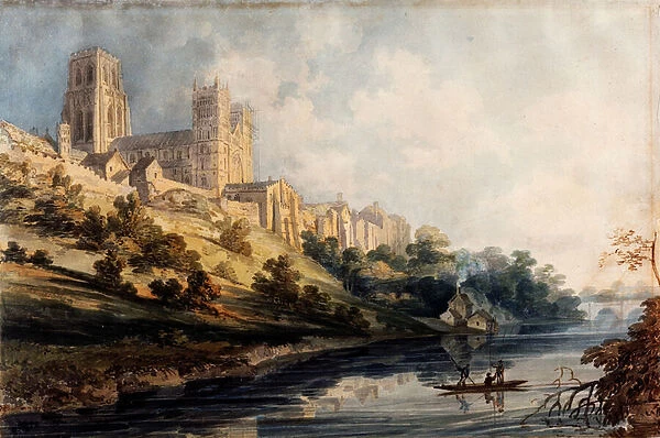 Durham Cathedral, 1795 (w  /  c with touches of gum arabic on wove paper)