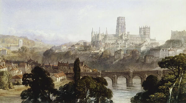 Durham Cathedral, 1846 (pencil and watercolour with touches of bodycolour)