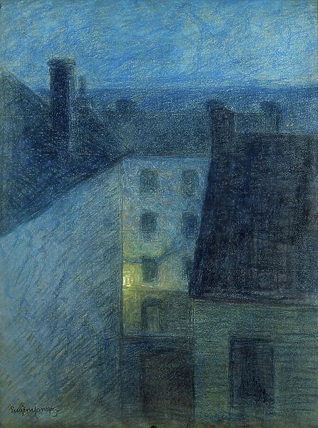 Dusk, 1895 (pastel)