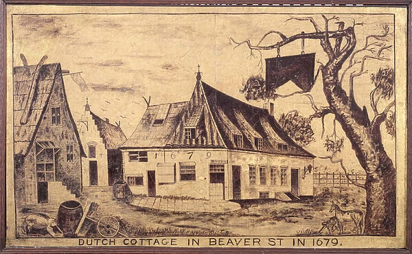 Dutch Cottage in Beaver Street in 1679, c. 1853 (oil on gauze)