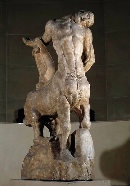The dying centaur Sculpture by Antoine Bourdelle (1861-1929) 1914 Paris, Musee Bourdelle