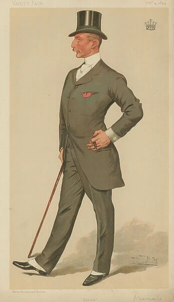 The Earl of Albemarle (colour litho)