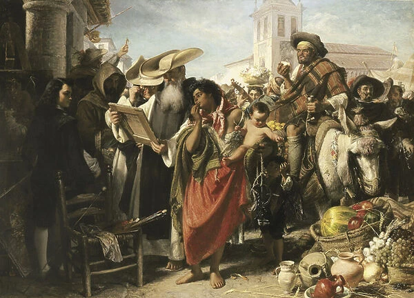The Early Career of Murillo, 1865 (oil on canvas)