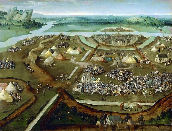Early Netherlandish Art : La bataille de Pavie - The Battle of Pavia par Patinier