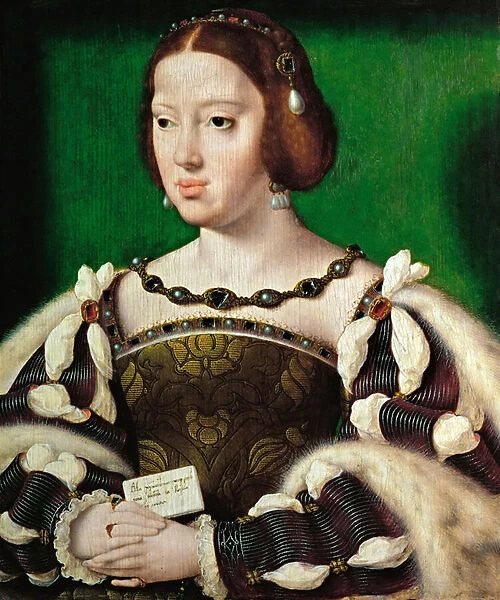 Early Netherlandish Art : Portrait of Queen Eleanor of Austria (1498-1558) par Cleve