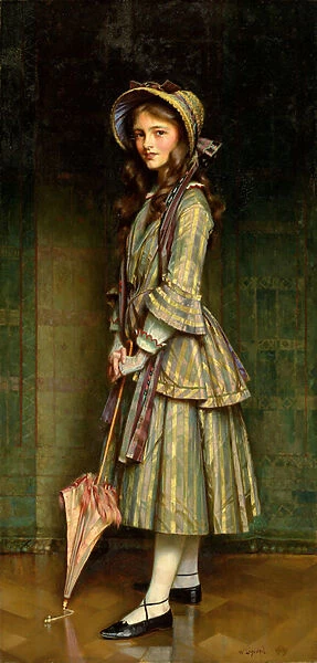 An Early Victorian, (oil on canvas)