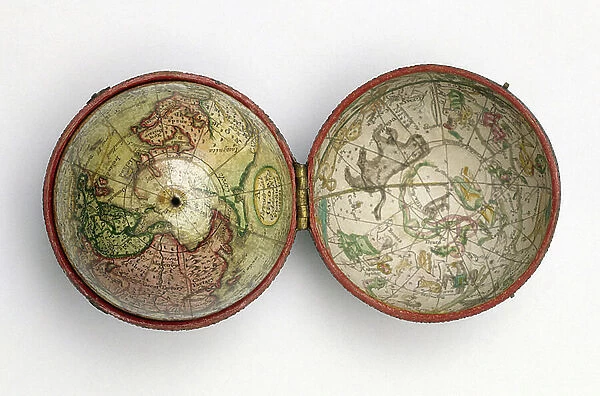 Earth and celestial pocket, 1795 (globe)