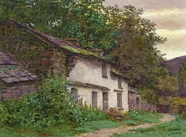 Easedale Cottage, 1882 (gouache and w  /  c on paper)