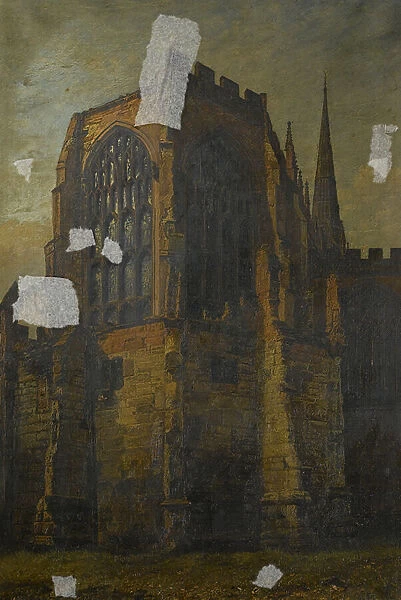 East End of St. Michael s, Coventry, before 1885 (oil on canvas)