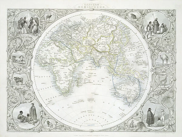 Eastern Hemisphere, from a Series of World Maps published by John Tallis & Co