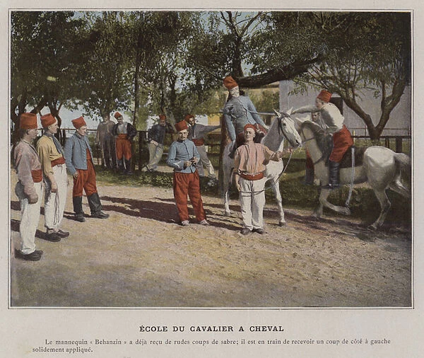 Ecole du Cavalier a Cheval (coloured photo)