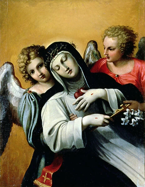 The Ecstasy of Saint Catherine (oil on canvas)