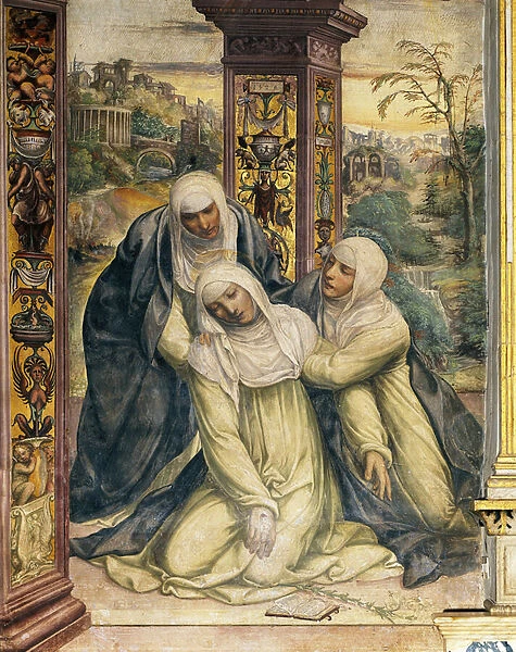 Ecstazy of Saint Catherine of Siena (detail), 1526 (fresco)