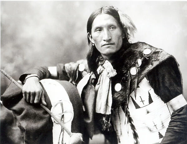 Eddie Plenty Holes, a Sioux Indian, c. 1899 (b  /  w photo)
