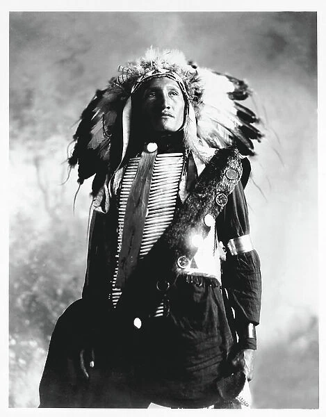 Eddie Plenty Holes, a Sioux Indian, c. 1900 (b / w photo)