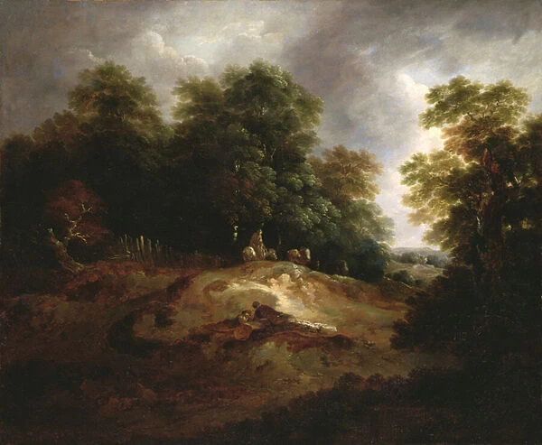 The Edge of the Common (oil on canvas)