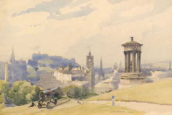 Edinburgh from Calton Hill, 1921 (w  /  c)