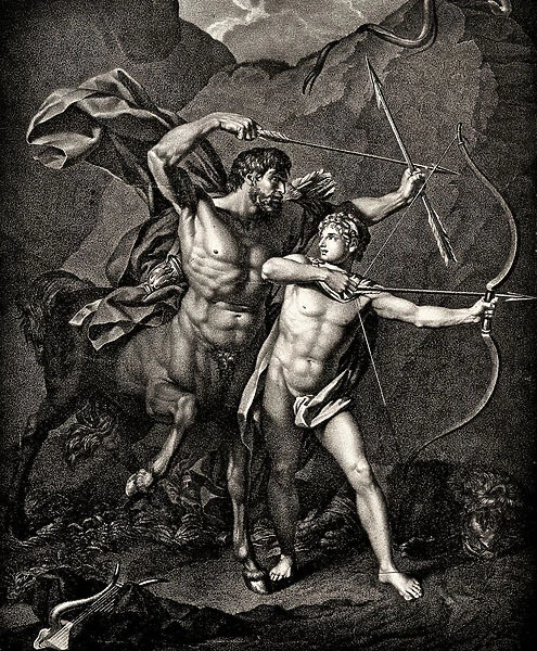 The Education of Achilles by Chiron, c. 1798 (engraving)