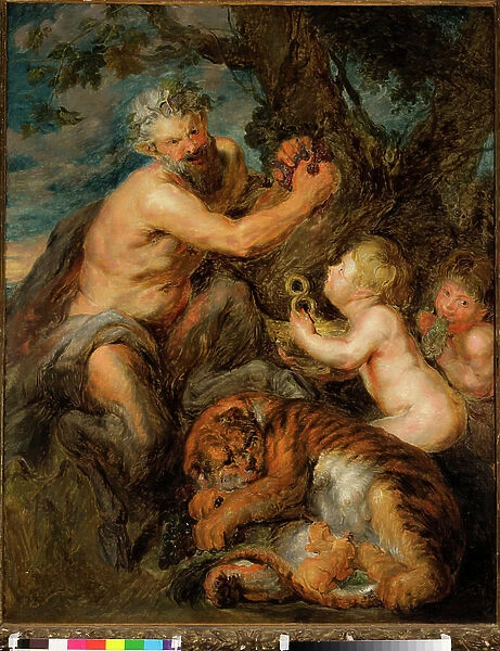 Education of Bacchus, c. 1630-40 (oil on canvas)