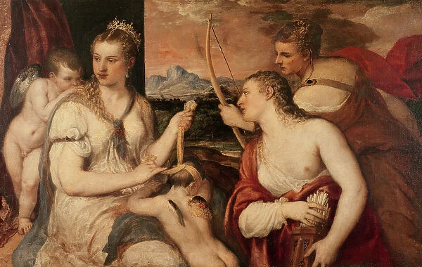 The Education of Cupid, c. 1565 (oil on canvas)