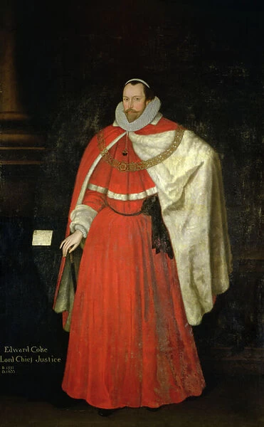 Edward Coke, Lord Chief Justice (oil on panel)