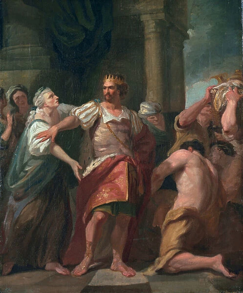 Edward the Confessor Stripping his Mother of Her Effects, c. 1763 (oil on canvas)