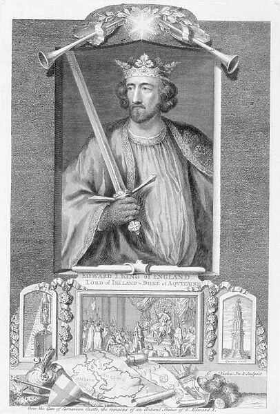 Edward I (1239-1307) King of England from 1272, after the remains of a statue
