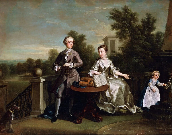 The Edwards Hamilton Family (oil on canvas)
