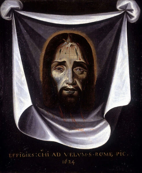 The effigy of Christ painted from the canvas preserved in the Church of St