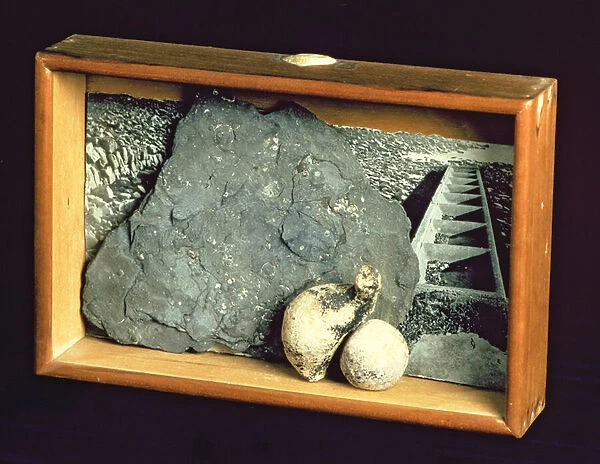 Only Egg, c. 1936 (mixed media on panel with wood frame)