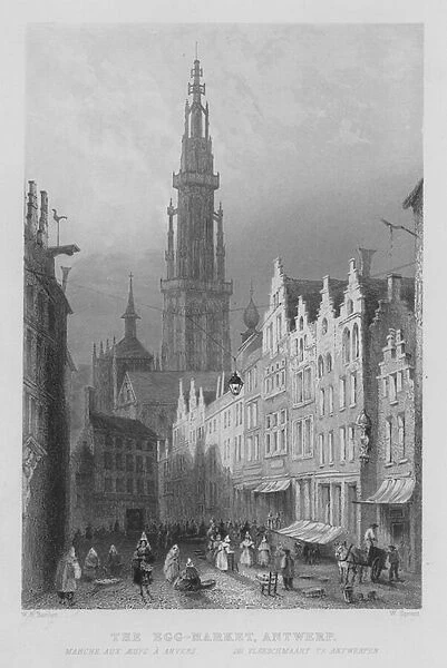 The Egg-Market, Antwerp (engraving)