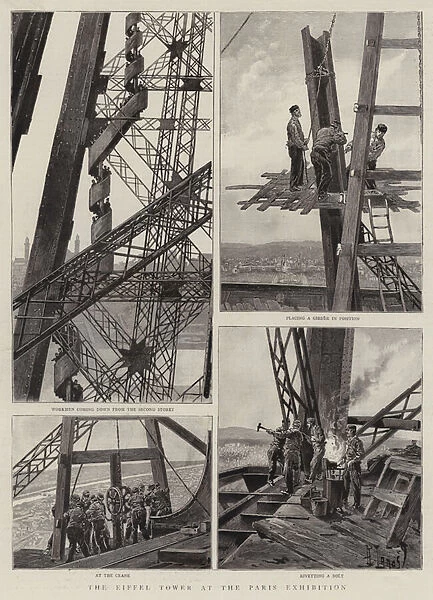 The Eiffel Tower at the Paris Exhibition (engraving)