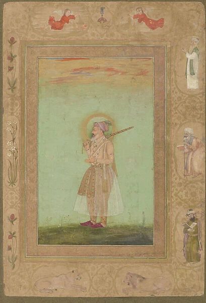 The Elderly Shahjahan, from the late Shahjahan Album, detached manuscript folio