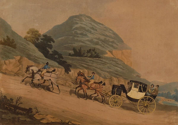 The Elected M. P. on his way to the House of Commons (coloured engraving)