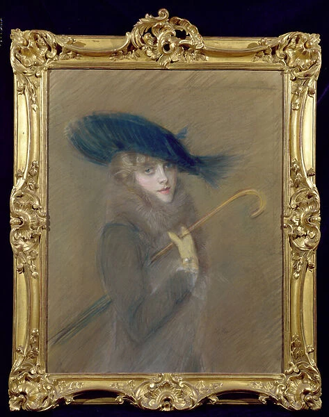 Elegant Lady (pastel on paper)