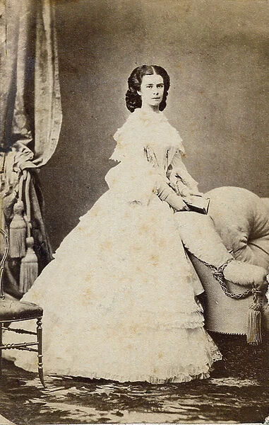 Elisabeth of Austria (Sissi) (1837-1898) 1860 - Portrait of Elisabeth of Wittelsbach