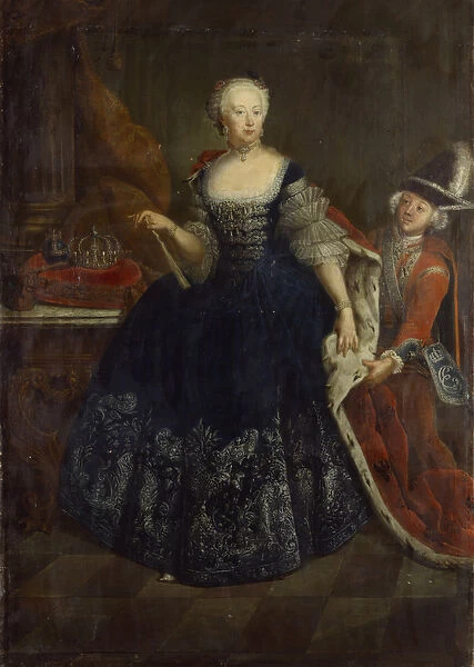 Elisabeth Christine von Braunschweig as Queen (oil on canvas)