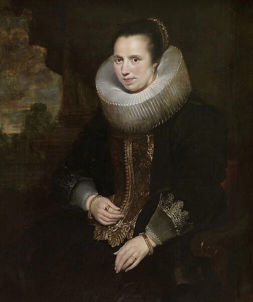 Elisabeth Hoegaerts (oil on canvas) (pair to 471109)