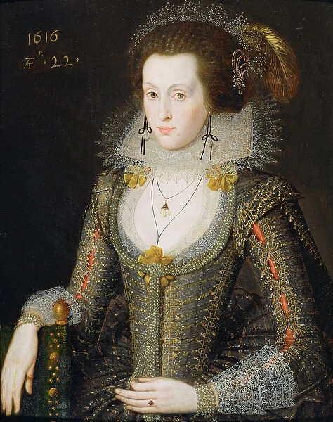 Elizabeth Poulett, 1616 (oil on panel)