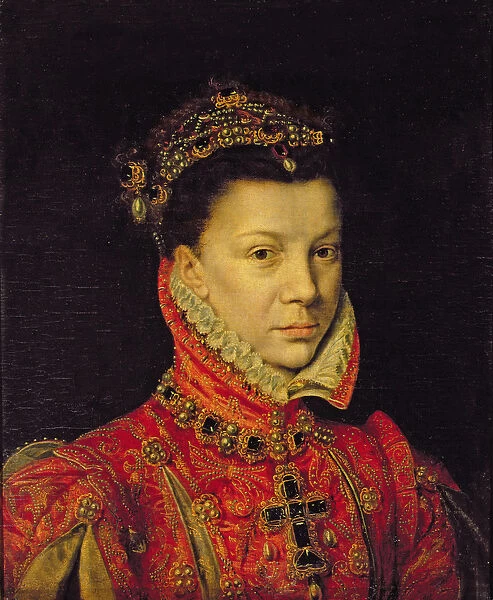 Elizabeth of Valois (1545-68) 1570 (oil on canvas)