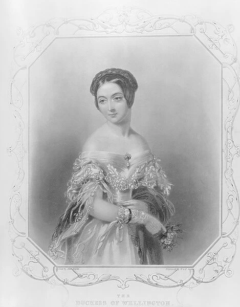 Elizabeth Wellesley, Duchess of Wellington, engraved by William and Francis Holl