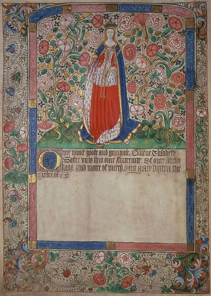 Elizabeth Woodville (c. 1437-92) Queen Consort of King Edward IV of England (1442-83