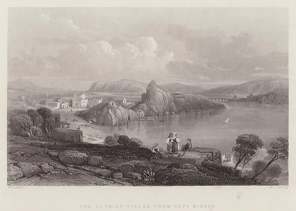 The Elysian Fields, from Cape Miseno, Italy (engraving)
