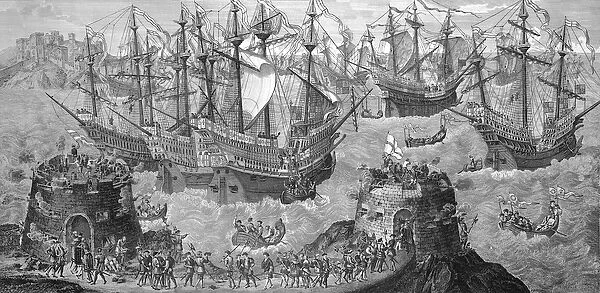 The Embarkation of Henry VIII (1491-1547) at Dover, May 31st 1520, Preparatory to
