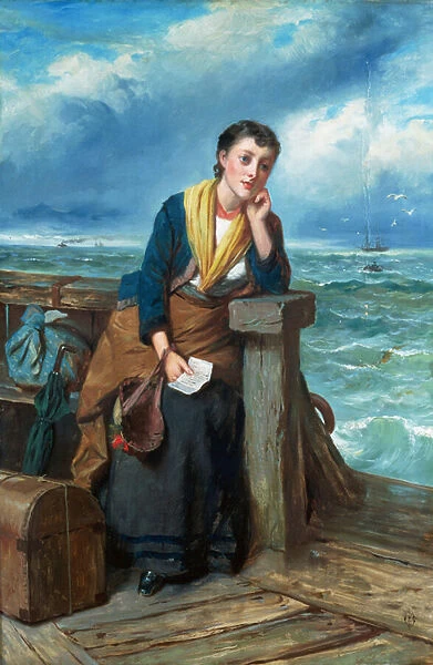 The Emigrant, c. 1860 (oil on canvas)