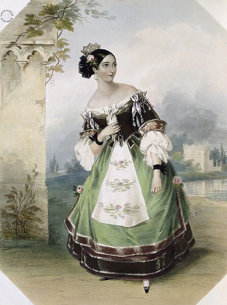 Emma Albertazzi as Zerlina in Don Giovanni, printed by Charles Joseph