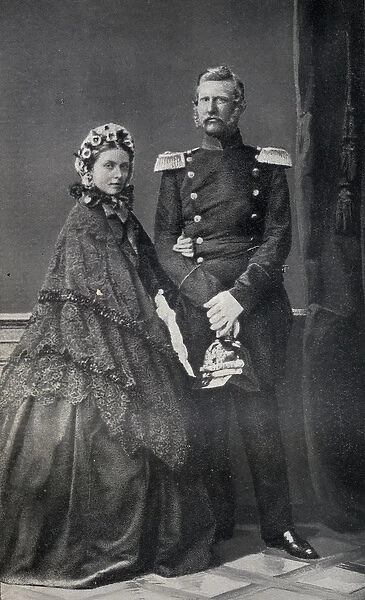 The Emperor (1831-88) and Empress (1840-1901) Frederick of Germany (b  /  w photo)