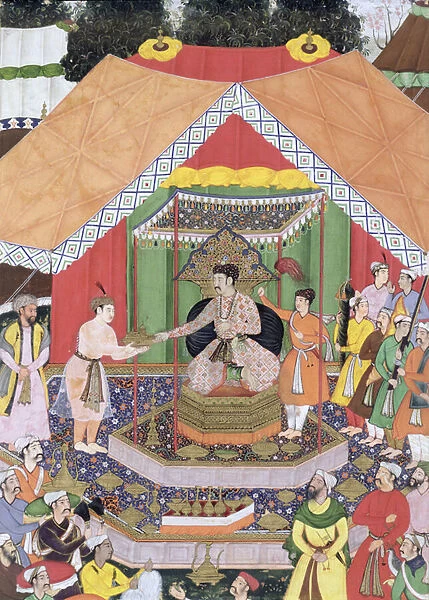 Emperor Akbar (r. 1556-1605) entertained by his foster brother Azim Khan at Dipalpur